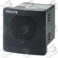 PATLITE Audible Alarm: Tone Sound, 5 W Watt, 100 to 220V AC, Indoor/Outdoor, BDV-15KF-K. Key specifications — Brand: PATLITE; Color: Dark Gray; Operating Voltage: 100 to 220V AC.