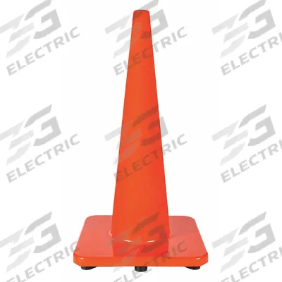 APPROVED VENDOR Traffic Cone: MUTCD/NCHRP-350, 28 in Cone Ht, Orange, Non-Reflective, PVC - Traffic Cones for Roadway Use