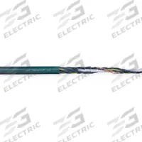 CHAINFLEX Control Cable: 14 AWG, 18 Conductors, Order by the Foot, PVC Jacket, 600 V (MPN CF5-25-18). Key specifications — Conductor Material: Copper; Conductor Configuration: Single; Minimum Bend Radius Factor - Fixed: 4 x OD; Minimum Bend Radius Factor - Flexible: 5 x OD; Includes Ground: Yes; Minimum Bend Radius Factor - E-Chain: 6.8 x OD; Resistance Properties: Heat Resistant; Standards: CE.