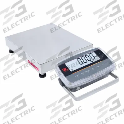 OHAUS Industrial Bench Scale: 12 in x 12 in, IP68/IP69K, Front-Mounted - Compact Bench Scales
