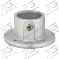 Structural Pipe Fitting: Round Base Flange, Round, 2 in For Pipe Size, Cast Iron, Gray, Flange Base (MPN 30LX11). Key specifications — Manufacturer Part Number: 30LX11; Brand: APPROVED VENDOR; Finish: Zinc-Plated; Material: Cast Iron; Product Type: Round Base Flange.