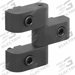 Standard Hinge: 2 3/8 in x 2 13/16 in, 15 Series, For 21/64 in Slot Wd, Black, Glass-Filled Nylon (MPN 15HI8704). Key specifications — Brand: FAZTEK; Mounting Type: Slide-In; Product Type: Standard Hinge; Material: Glass-Filled Nylon; Hinge Type: Captive Lift-Off.