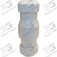 ZOELLER Check Valve: Swing, Inline Valve Body, 1 1/2 in Pipe Size, For Water Media, PVC, Female, Std (MPN 30-0254). Key specifications — Brand: ZOELLER.