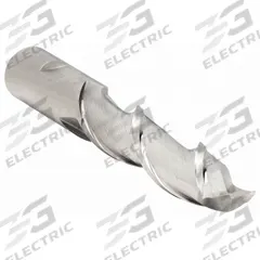 CLEVELAND Square End Mill: High Speed Steel, 2 Flute, 1/2" Mill Dia, 1-1/4" LOC, 3-1/4" OAL (MPN C41853)