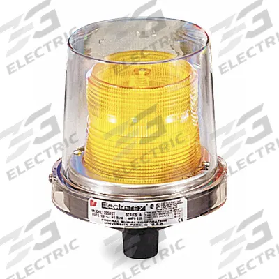 FEDERAL SIGNAL Strobe Light: LED, 120 to 240V AC, 7 1/2 in Overall Ht, 5 1/2 in Overall Dia - Multimode Lights for Hazardous Locations
