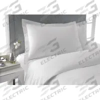 MARTEX Pillow Sham: King, 26 in Overall Lg, 20 in Overall Wd, T250, Fresh White, White (MPN T250 Pillow sham). Key specifications — Color: Fresh White; Fabric Material: 40% Polyester; Thread Count: T250; Brand: MARTEX; Fabric Pattern: Striped; Hem/Pocket Size: 2 in; Sheet Color: Fresh White.