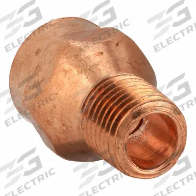 NIBCO Sweat Fitting Adapter: 1/2 in CTS x 1/4 in Pipe, Cup x MNPT, Wrot Copper (MPN 604-R) - Wrot Copper Tube Fittings