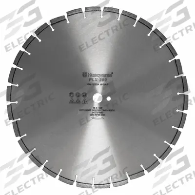 HUSQVARNA Diamond Saw Blade: Asphalt, 18 in Blade Dia., 1 in Arbor Size, Wet, Good - Concrete & Asphalt-Cutting Blades