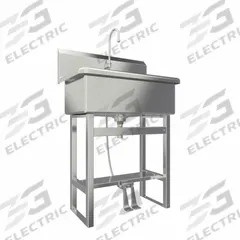 SANI-LAV Scrub Sink: 45 1/2 in Overall Ht, 28 in Bowl Lg, 10 1/2 in Bowl Dp, 0.5 gpm Flow Rate (MPN 532FS-0.5). Key specifications — Includes Side Splash: Side Splash Not Included; Brand: SANI-LAV.