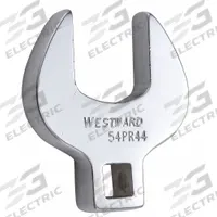 WESTWARD Crowfoot Socket Wrench: Alloy Steel, Chrome, 3/8 in Drive Size, 1 in Head Size (MPN 54PR44). Key specifications — attr309661: Alloy Steel; attr309662: Chrome; attr324934: WESTWARD.