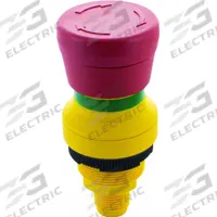 MURRELEKTRONIK Emergency Stop Push Button: Non-Illuminated, Mushroom Head Profile, Non-Metallic, 2NC (MPN 69051). Key specifications — Brand: MURRELEKTRONIK; Action: Maintained; Push Button Material Type: Non-Metallic.
