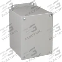 HOFFMAN Enclosure: Steel, 8 in x 6 in x 6 in, NEMA 12/13, Solid Cover, Screw On (MPN A8066SC). Key specifications — Brand: HOFFMAN; Closure Method: Screws; Knockouts: Not Included.