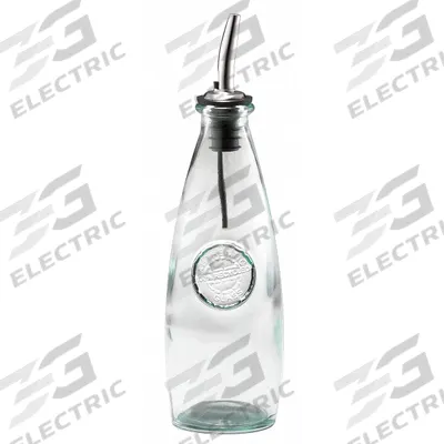 TABLECRAFT PRODUCTS Oil and Vinegar Bottle: 12 oz Capacity, Glass - Oil & Vinegar Containers