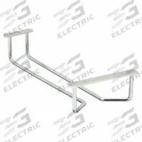 CRESTWARE Hanging Glass Rack: 10 in Overall Lg, Chrome, Silver (MPN GCHR10). Key specifications — Manufacturer Part Number: GCHR10; Color: Silver; Material: Chrome; Brand: CRESTWARE; Product Type: Hanging Glass Rack.