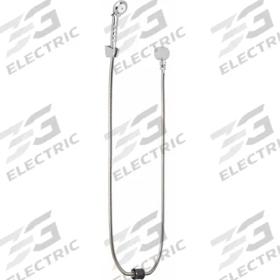 CHICAGO FAUCETS Handheld Showerhead: Stainless Steel, Chrome, 1.5 gpm Flow Rate - Handheld Showerheads with Hose & Mounting Bracket