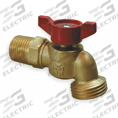 APPROVED VENDOR Hose Bibb: Quarter-Turn, Brass, Brass, Aluminum, 3/4 in Inlet Connection Size - Hose Bibbs
