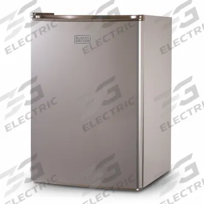 BLACK & DECKER Refrigerator: Stainless Steel, 2.5 cu ft Total Capacity - Mini Refrigerators