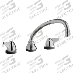 CHICAGO FAUCETS Low Arc Kitchen Faucet: 1888, Cast Brass, Widespread, Deck, 3 Mounting Holes, Lever (MPN 1888-ABCP). Key specifications — Series: 1888; Brand: CHICAGO FAUCETS.