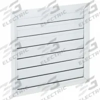 26"H-W Alu Universal Backdraft Dampr: For 24 in Fan, Single Panel, 26 in H, 26 in W, 1 5/8 in D (MPN 4C224). Key specifications — Airflow Direction: Horizontal; Brand: DAYTON; Maximum Air Velocity: 2250 fpm; Mounting Position: Vertical.