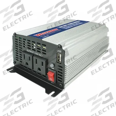WESTWARD Inverter: Modified Sine Wave, Battery Clamps, 800 W Continuous Output Power - Inverters