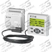 EATON Controller: Digital In, (8) Digital Out (MPN EASY-E4-UC-16RE1). Key specifications — attr205796: EASY-E4-UC-16RE1; attr1072740: 24 V; attr1072741: Controller; attr1072725: Easy E4; attr1083542: (8) Digital; attr1083537: Digital.