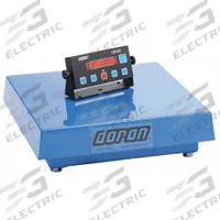 DORAN Industrial Bench Scale: 24 in x 24 in, Not IP Rated, Corded Remote, Doran Scales, Steel (MPN MVP5250). Key specifications — Connection Ports: RS-232; Readability: 20 g/0.05 lb; Brand: DORAN; Weighing Surface Material: Steel.