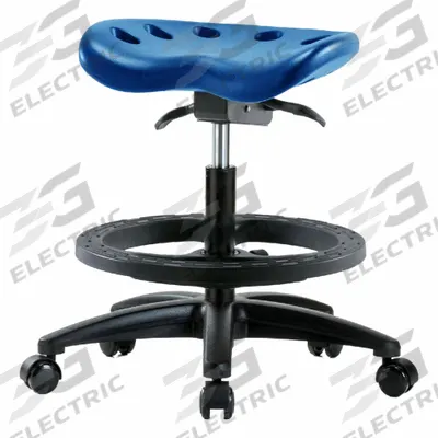 APPROVED VENDOR Tractor Stool: Polyurethane, Ht Range 19 in to 26 1/2 in, 17 in Seat Wd - Polyurethane Lab Stools