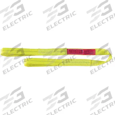 LIFT-ALL Web Sling: Type 3, Polyester, 6 ft Sling Lg, 11 in Eye Lg - Light-Use Polyester Flat-Eye Web Slings