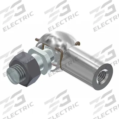 BANSBACH EASYLIFT Elbow End Fitting: Zinc-Plated Steel - Gas Spring End Fittings