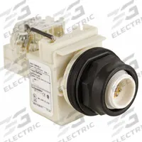 SCHNEIDER ELECTRIC Pilot Light: 30 mm Panel Mounting Size, No Lens Included, LED, 9001SK Series (MPN 9001SKT38LY). Key specifications — Lens Color: No Lens Included; Series: 9001SK; Brand: SCHNEIDER; Includes Push-To-Test: Push-To-Test Included.