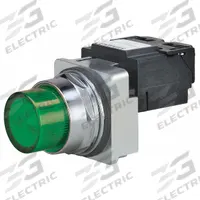 SIEMENS Pilot Light: 30 mm Panel Mounting Size, Green, Incandescent, Class 52 Series (MPN 52PL4J3). Key specifications — Series: Class 52; Brand: SIEMENS; Includes Push-To-Test: No Push-To-Test Included.