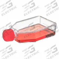 APPROVED VENDOR Plastic Flasks: Cell Culture, Polystyrene, 60 mL, 2.03 fl oz, Sterile (MPN TC-FLSK-75-P). Key specifications — Brand: APPROVED VENDOR; Graduated: Yes; Includes Closure: Yes.