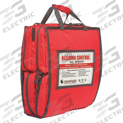 NORTH AMERICAN RESCUE Bleeding Control Kit: Plastic Bag, 8 People Served - Bleeding Control Kits