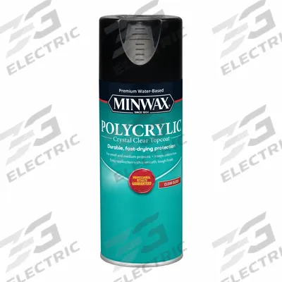 MINWAX Finish: Varnish, Interior, Water, 11.5 oz Container Size, Wood, Gloss, Clear - Wood Sealers & Finishes