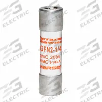 MERSEN Fuse: GFN Series, Midget, Time-Delay, 2.25 A, 250 V AC, 13/32 in x 1 1/2 in, Indicating (MPN GFN2-1/4). Key specifications — Series: GFN; Brand: MERSEN.