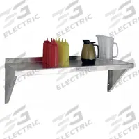 NEW AGE INDUSTRIAL Wall Shelf: 24 in x 15 in x 13 in, 24 in x 15 in, 300 lb Load Capacity, Aluminum (MPN NS753). Key specifications — Material: Aluminum; Standards: NSF; Finish: Unfinished; Brand: NEW AGE INDUSTRIAL.