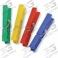 HONEY-CAN-DO Clothespins: Plastic, 5/8 in Overall Ht, 3/4 in Overall Wd, 3 1/4 in Overall Lg (MPN DRY-01411). Key specifications — attr1035840: Yellow; attr1035846: Plastic; attr1035852: Clothespins; attr1044045: HONEY-CAN-DO.