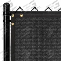 Privacy Screen: Black, High-Density Polyethylene, 7.66 ft Overall Ht, 50 ft Overall Lg (MPN FN-8x50-B). Key specifications — Brand: KEYSTONE FABRICS.