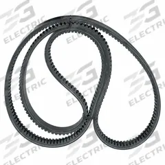 DAYTON Banded Cogged V-Belt: 2/BX108, 2 Ribs, 111 in Outside Lg, 15/16 in Top Wd, 13/32 in Thick (MPN 54TY11). Key specifications — Belt Material: Rubber Compound.