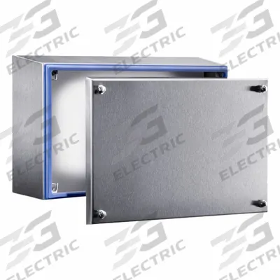RITTAL Enclosure: 304 Stainless Steel, 8 in x 12 in x 5 in, NEMA 1/12/13/3/3X/4/4X - Stainless Steel Enclosures
