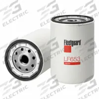 FLEETGUARD Oil Filter: 13/16"-16 Thread Size, 5 7/16 in Overall Ht, 5 7/16 in Overall Lg, Oil (MPN LF653). Key specifications — Brand: FLEETGUARD; Compatible Vehicle Make: Navistar.