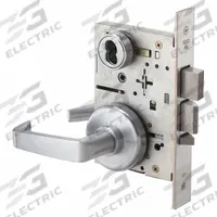 BEST Door Lockset: Office Lever Locksets, Chrome, ADA Compliant, Interchangeable Core (MPN 45H7T15H626). Key specifications — attr1024149: Not Ligature-Resistant; attr1011488: BEST; attr1024446: F12; attr1011524: No Message; attr1011506: 40H Rose; attr1011485: Yes; attr1059461: Satin Chromium-Plated : Stainless Steel.