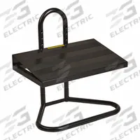 SAFCO Foot Rest: Steel, Black, 20 in Overall Lg, 12 in Overall Wd, 15 in Overall Ht, 5124. Key specifications — Manufacturer Part Number: 5124; Features: Anti-Slip; Material: Steel; Product Type: Foot Rest; Brand: SAFCO.