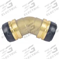SHARKBITE Push-Fit Elbow Fitting: 1 1/4 in OD x 1 1/4 in OD Size, Push-to-Connect x Push-to-Connect (MPN UXL0535). Key specifications — Brand: SHARKBITE.