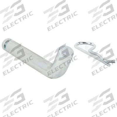 REESE Hitch Pin: 2 in_2 1/2 in Compatible Hitch Size, 5/8 in Pin Dia, V, 3 1/2 in Overall Lg - Pin & Clips