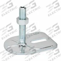 JW WINCO Male-End Leveling Mount: Swiveling Stud, 3/4"-10 Thread Size, 3 3/20 in, 3,597 lbf Capacity (MPN 42-80-3/4X10-150-E0-UK). Key specifications — Base Shape: Rectangular; Load Capacity: 3,597 lbf; Mounting Holes: Mounting Holes Included; Includes: Nut; Base Width: 3-3/20 in.