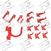 WALL CONTROL Slotted Toolboard Hook Kit: 11 Hooks, Red, Steel, Powder Coated (MPN 35-K-BASRD). Key specifications — Locking System: Hanging; For Tool Type: Socket Wrenches; Material: Steel; Finish: Powder Coated; Includes: Slotted Toolboard C-Bracket, 2 in x 2 in; Brand: WALL CONTROL; Color: Red.