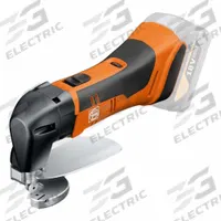 FEIN Shear: Sheet Metal, 18V DC, Single Cut Cutting, 16 ga Capacity (Steel), 4.0 Ah - 6.0 Ah, ABLS (MPN ABLS 18 1.6 E - SELECT). Key specifications — attr1256464: (1) 4.0 Ah; attr1256491: Yes; attr1256494: 18V DC.