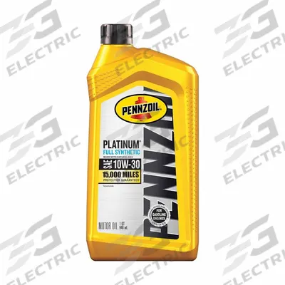 PENNZOIL Engine Oil: Synthetic, 1 qt Size, Bottle, 10W-30 - Gasoline Engine Oil