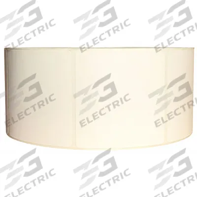 APPROVED VENDOR Barcode Printer Label: 3 in Label Wd, 3 in Label Ht, White, 3 in Core Dia. - Industrial Direct Thermal Labels